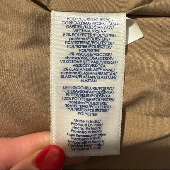 Chaps Tan and Brown Blazer Classic Plaid Design - Picture 5 of 7